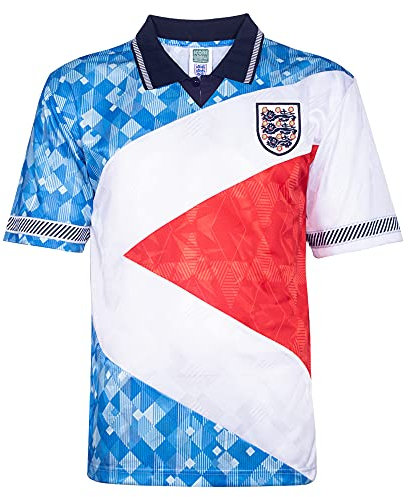 Score Draw England 1990 Mash Up Retro Football Shirt Multi XS Polyester