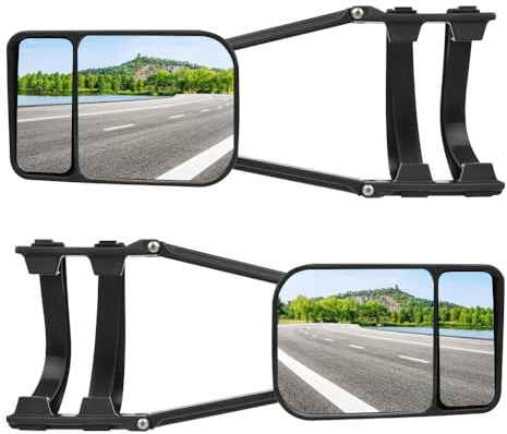 Wohnwagenspiegel, Baceyong 2 Stück Universal Caravan Spiegel Wohnwagen Spiegel Auto für 4x4s, PKW, LKW, Lieferwagen, SUV, Wohnwagen