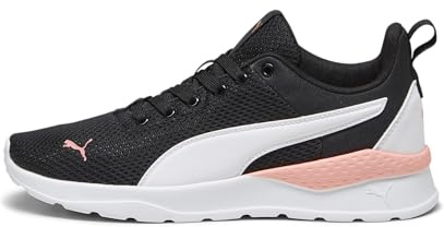 PUMA Anzarun Lite, Zapatillas Unisex adulto, Puma Black-Puma White-Peach Smoothie, 41 EU