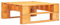 Massiv Holz Garten Hocker Palettentisch Sitzhocker Gartenhocker Fußbank Beistelltisch Palettenhocker Couchtisch Palettenmöbel Gartenmöbel, 60 x 60 x 25 cm