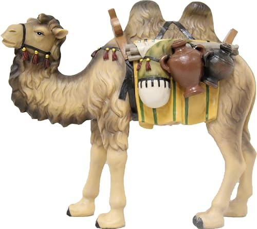 FADEDA Kamel/höjd: 11 cm/handmålad/detaljerade krubbfigurer – julbord, dekoration, krubbtillbehör