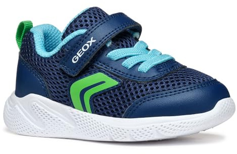 Geox B Sprintye Boy C, Sneaker Bimbo 0-24, Navy Lt Green, 24 EU