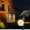 EDISONFIRE Spot Solaire, 36 LED 3500k Lampe Solaire Extérieur Blanc Chaud, avec 8,5 Pouces Rotative à 360° de Plaque de Batterie, Projecteurs Solaires pour Jardin, la Pelouse, les Murs et Les Chemins