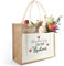 Tarklanda Jute Tote Bag für Rentner, Abschiedsgeschenk Tasche, Geschenke zum Ruhestand Frauen, Jute Einkaufstasche als Ruhestandsgeschenk, Geschenke für Kollegin zum Ruhestand, Abschiedsfeier