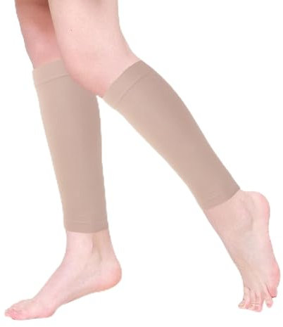 Dimeho Waden Medizinische Kompressionsstrümpfe Damen & Herren, 2 Stück Kompression Wadenbandage Stützstrümpfe ohne Fuß Compression Socks zum bei Wadenriss, Schienbeinkantensyndrom