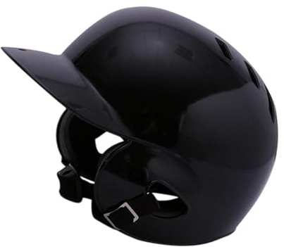 Ronyme Guardia de Casco de bateo de béisbol Partido Transpirable para niños Casco de Softball para Competencia Torneo Niños, Negro