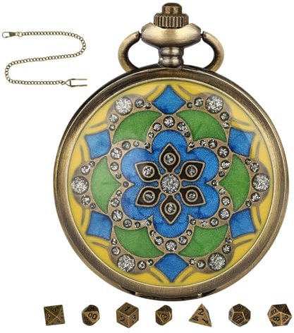 Antique Bronze Mini Dice Set – 6mm Metal Polyhedral Dice for, war-hammer, and Role-Playing Games | Complete 7-Piece Set with D4, D6, D8, D10, D12, D20, D00 Dice | Precision-Crafted for Enthusiasts