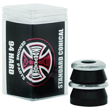 Independent Standard Conical Cushions Black Skateboard Bushings - 2 Pair with Washers - 94a