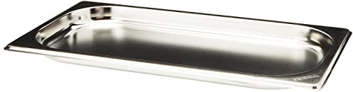 Vogue Stainless Steel 1/3 Gastronorm Tray 20mm - Fridge, Blast Chillers Safe Tray to Store and Cook Food GM310