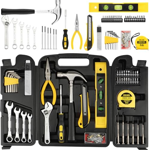 DOWELL Tool Set, 90 Piece Tool Kit with Wrench Set, Home Tools