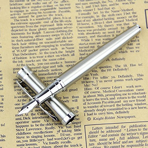 Füllhalter Füllfederhalter Füller Hohe Präzision [13.3cm] Silber Füllfederhalter-Set für Führungskräfte Klassischer Füller Tintenkonverter