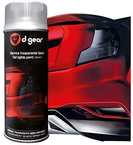 D-GEAR Vernice fanali trasparente oscurante Nera - Auto Moto Scooter Barca