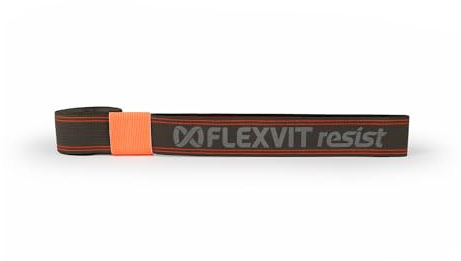 FLEXVIT Resist Band - Fitness Bands for Effective Full Body Workout, HIT, Coordination, Stabilisation and Bounce, Beginners and Professionals (Anthracite)