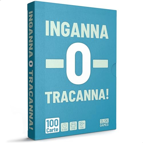 SLSK Games Inganna o tracanna! - Il Folle Gioco alcolico - Gioco di alcolici con 100 Carte - Gioco di alcolici - Gioco di Carte - Giochi di Partito per Adulti - 18+ - Edizione Italiana