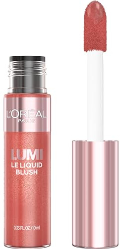 L'Oreal Paris Cosmetics L'Oreal Paris True Match Lumi Le Liquid Blush, Intense Lightweight Blush Formula With Liquid Pigments, Glowy True Rose, 0.33 Fl Oz