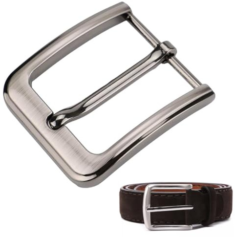 NHPY 1 Pcs Hebilla de Cinturón de Aleación para Hombre, Hebillas De Anillo Cuadradas De Aleación de Zinc, Hebilla de Repuesto Cuadrada de Una Sola Punta