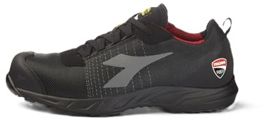 Utility Diadora, Scarpe Antinfortunistiche Unisex, Fly Motor MTX Low S3L FO SR HRO SC ESD, Colore Black/Black, Taglia 44