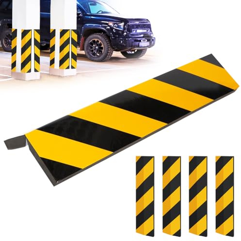 Tutamaz 4 Stück Kantenschutz Garage,Garagen Wandschutz,Garagenwand Türkantenschutz,Bodenmarkierung Wandschutz Garage Selbstklebend,Perfekt um Stöße und Kratzer zu vermeiden