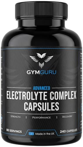 Gym Guru® Electrolytes Capsules High Strength, 240 Capsules, UK Made