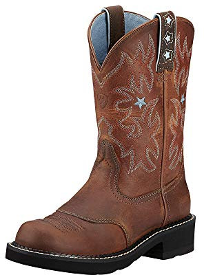 Ariat 1132 Probaby Brown Lederstiefel für Damen Braun Westernreitstiefel, Groesse:39 (6 UK)