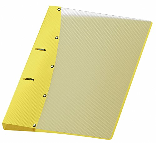 VELOFLEX 1141410 - Ringordner Diamond, Ringbuch, Ordner, DIN A4, 2-Ring-Mechanik, 20 mm, PP-Vollkunststoff, gelb, 1 Stück