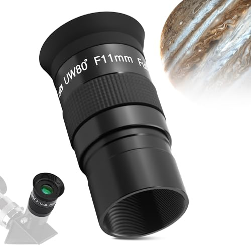astromania totalmente multicapa 1,25 untra-wide 80 Degree ocular para telescopio – f11 mm