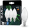 BELLALUX LED Lampe für E14-Sockel, matte Optik ,Kaltweiß (4000K), 470 Lumen, Ersatz für herkömmliche 40W-Leuchtmittel, nicht dimmbar, 3-er Pack