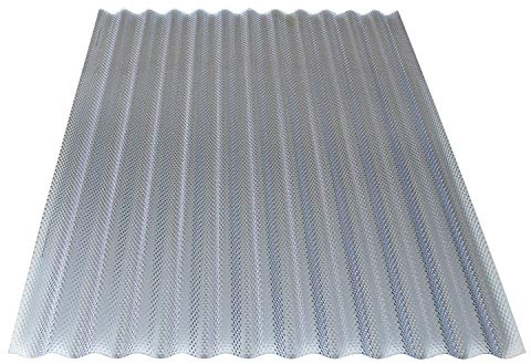 KAISER plastic® 5er Set Wellplatte Wabe | Xtra Strong (PC) | Wabenstruktur und klar | 2,6mm Stärke | Welle 76/18 | 104,5 x 250 cm | Made in Germany