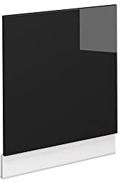 Vicco Frontblende Fame-Line, Schwarz-Eiche Hochglanz/Weiß, 60 cm ohne Arbeitsplatte
