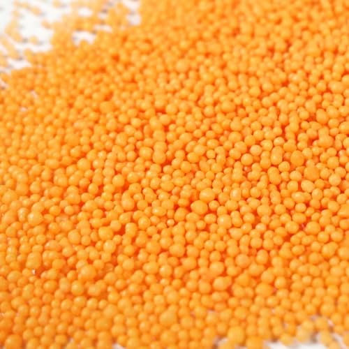 Streuselheld Nonpareille Orange 120g Streusel zum Dekorieren und Verzieren von Gebäck aller Art wie Torten Kuchen Keksen Zuckerstreusel