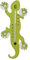HAB & GUT -TG001-LIGHT GREEN- Gecko, Lizzard Window Garden Thermometer - 14cm stainless steel with 4 suction cups, indoor - outdoor