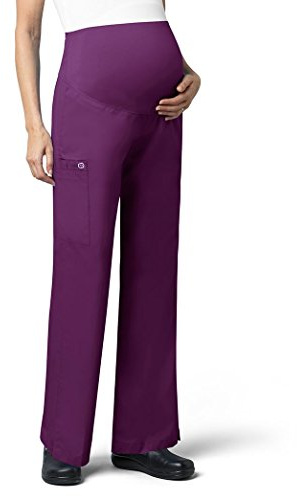 WonderWink 545AEGGPXS Wonder Work Dam Gravidbyxor, aubergine, Standard-XS Storlek