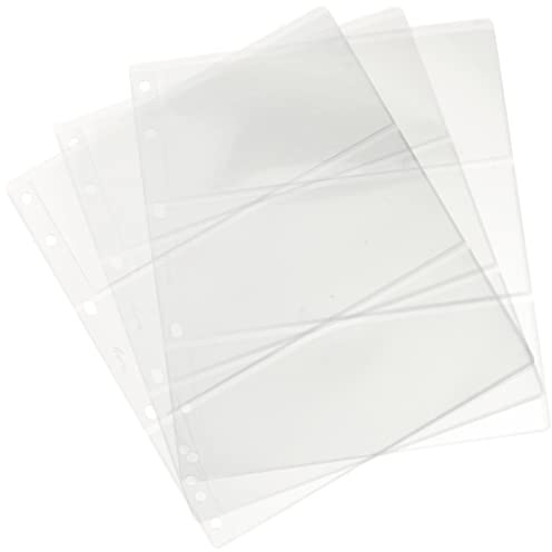 PARDO 134300 - Pack 10 fundas billetes universales, 3 departamentos