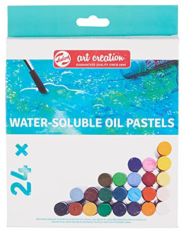 Talens Art Creation Set de pastels à l'huile solubles dans l'eau de 24 couleurs | Pastels à mélanger à l'eau