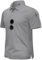 TACVASEN Mens Golf Tops Short Sleeve Work Polo Shirts Lightweight Casual Polo T-Shirt Quick Dry Walking Shirts Light Grey,XL