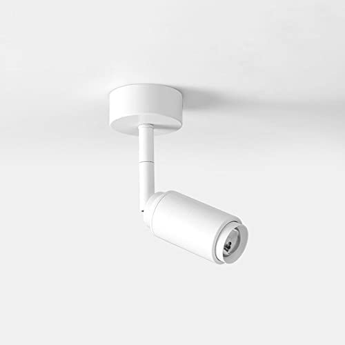 Jadssox Faretto da soffitto a LED Mini regolabile a montaggio superficiale Illuminazione spot Faretti direzionali per interni Faretti a soffitto/parete orientabili Lampade girevoli per l'home office E