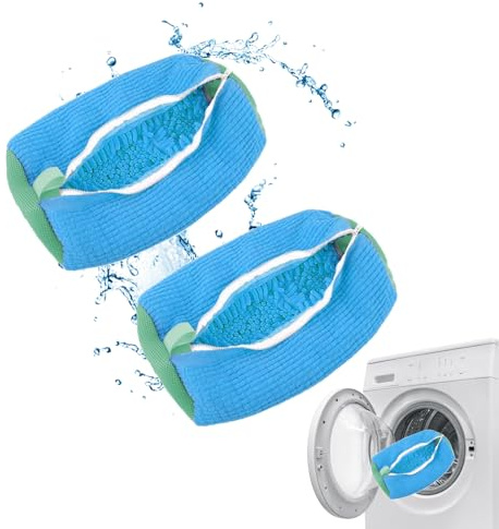 sacca per lavare le scarpe in lavatrice,sacca lavaggio scarpe lavatrice,sacco per lavare scarpe in lavatrice,sacchetto scarpe lavatrice - Blu 2 Pezzi