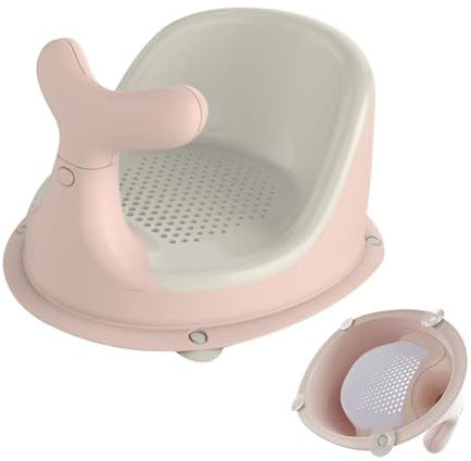 Seggiolino da bagno per neonati – Doccia da viaggio portatile | Piatto doccia per neonati | Sedia da doccia rimovibile | Seggiolino da bagno | Seggiolino da bagno antiscivolo per sedili da bagno per