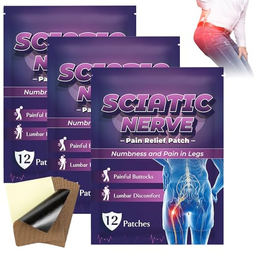 LYPPUL Sciatica Pain Relief Products, 36 Pcs Sciatica Pain Relief Patches, Sheets Pain Reducing Patch Back Neck Shoulder Muscle Pain