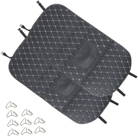 Ciieeo 2piezas Funda Asiento Coche Protector Respaldo Asiento Alfombrilla Coche