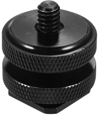 Adaptateur de griffe Flash Flash, base griffe de flash, poignée chaude à double griffe | Poignée de chaussures chaudes pour trépied en métal pour caméra d'action