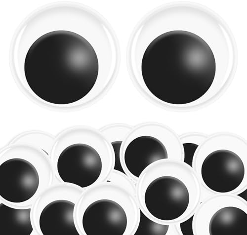 30 Occhi Mobili Grandi Autoadesivi, 50 mm Occhi Sbircioli Autoadesivi, Grandi Occhi Folli per DIY, Scrapbooking, Artigianato