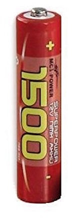 AAA Micro Akku McPower 1500 mAH NiMH ohne Memoryeffekt, schnellladefähig