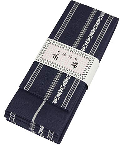 DerShogun Kaku Obi Japan aus Baumwolle blau 400 cm