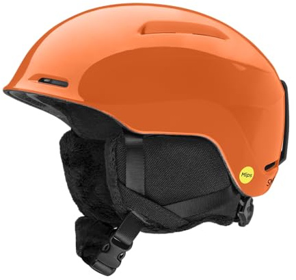 Smith Glide Jr. Helmet – Youth Snowsports Helmet with MIPS Technology – Lightweight Protection for Kids for Skiing & Snowboarding – Habanero, Youth X-Small