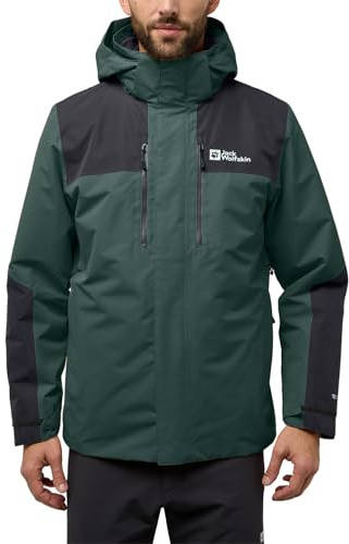 Jack Wolfskin Homme Jasper Jkt M 3 En 1 Veste, Olive Noire, M EU
