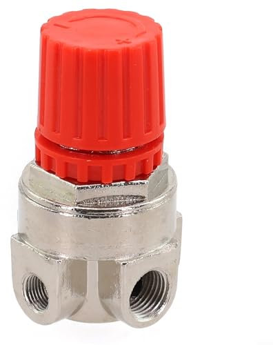 Válvula de compresor de pistón, Válvula reguladora de presión de salida, Alta precisión de 3 agujeros de control de válvula de regulación Accesorios de compresor de aire