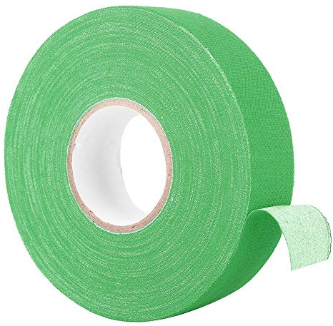 Jwthee Lacrosse-Tape, Hockey-Tape, 2,5 cm x 2500 cm Hockeyschläger-Tape, Schutztape für Hockeyschläger, Lacrosse-Tape, Griffband für Hockeyschläger, Eislauf- und Ski-Tape (Green)