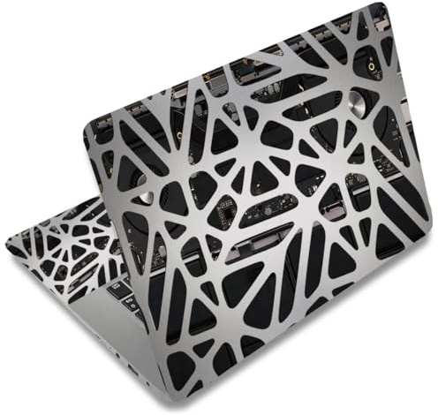 SUPERDANT 3 pegatinas para la piel del ordenador portátil, cubierta gráfica, placa base, PVC, resistente al agua, resistente a los arañazos, recortable, para portátil de 12 15,6 pulgadas, regalo