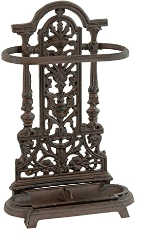 Woodside Ornate Vintage Cast Iron Umbrella/Walking Stick Stand